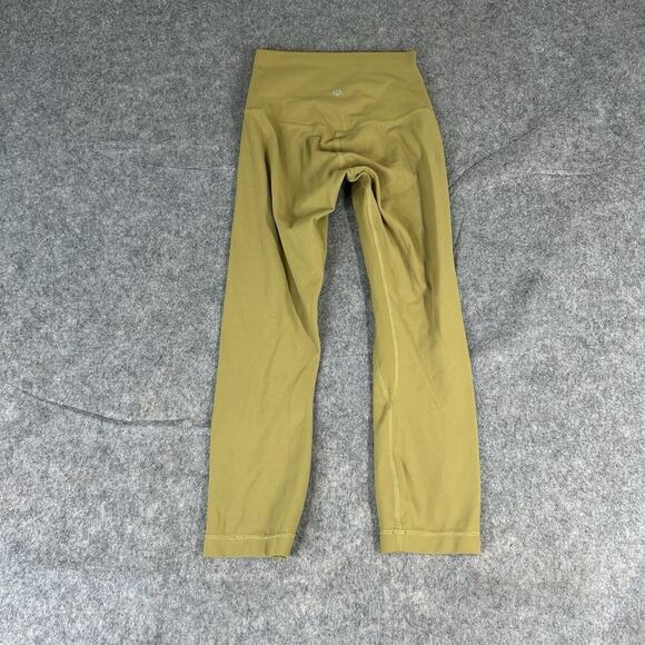 Lululemon Align High Rise Cropped Leggings Women’s 2 21" Bronze Green LW6BDTS - Picture 8 of 9